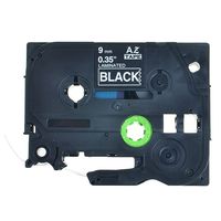 1PK Compatible TZe-325 TZe325 TZ-325 TZ325 Laminated White on Black Tape