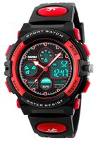 Kid Watch 50M Waterproof Sport LED Alarm Stopwatch Digital Child Quartz Wristwatch for Boy