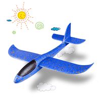 HongKit Foam Airplane Toys for Boys 4-7 Year Old,Birthday Gift for 4-7 Year Old Kids Toys Airplane for 4-7 Yrs Old Boys Best Xmas Gift for Children Blue