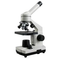 40X-1000X Cordless LED Metal Frame Compound Microscope w Top & Bottom Lights