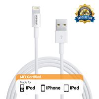 [2 Pack] JemJem MFI Certified 3 Foot Lightning Cable for iPhone Xs/XS Max/XR/X / 8/8 Plus / 7/7 Plus, iPad Mini / 4/3 / 2, iPad Pro Air 2