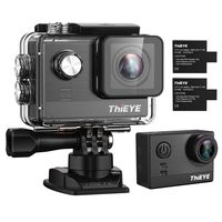 ThiEYE T5e WiFi Sport Camera,Ultra 4K HD16MP Sony Sensor/Ambarella Chipset Action Video Cam Compatible with External Mic,197FT Waterproof,170 Wide Angle,App Control, Dual Rechargeable Batteries