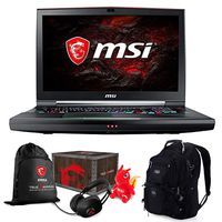MSI GT75 TITAN-013 Premium Gaming Laptop (Intel i9-8950HK 6-Core, 128GB RAM, 4TB PCIe SSD, 17.3" FHD 1920x1080 IPS Display, RTX2080, Win10 Pro) VR Ready with MSI Loot Box and ME2 Backpack
