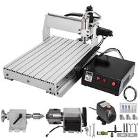 VEVOR CNC Router 6040 4 Axis CNC Router Machine 600x400mm CNC Router Kit 1000W MACH3 Control Large 3D Engraving Machine CNC Router Kit with USB(6040 4 Axis with USB)