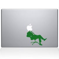 The Decal Guru 1006-MAC-13A-LG Apple CEO Vinyl Sticker, 13" Macbook Air, Green