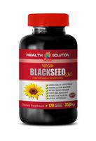 antioxidant Supplements for Men - Black Seed Oil 350 MG - Cold Pressed & Solvent Free - Black Seed Oil Immune - 1 Bottle 120 Softgels