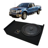 Compatible with 2009-2014 Ford F-150 Super Cab Truck Kicker CompVT CVT12 Single 12" Sub Box Enclosure - Final 2 Ohm