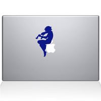 The Decal Guru 0068-MAC-13X-DB Cherub Playing Violin Vinyl Sticker, 13" Macbook Pro (2016 & newer), Blue