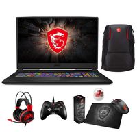 MSI GL75 9SDK-057 (i7-9750H, 16GB RAM, 512GB NVMe SSD + 2TB SSHD, NVIDIA GTX1660Ti 6GB, 17.3" Full HD, Windows 10) VR Ready Gaming Notebook