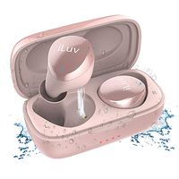 iLuv TB100 True Wireless Cordless in-Ear Bluetooth 5.0 Earbuds with Hands-Free Call Microphone, IPX6 Waterproof Protection, Deep Bass, High-Fidelity Sound; Includes Compact Charging Case & 3 Ear Tips