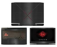 Decalrus - Protective Decal for HP Omen 15-CE011DX (15.6" Screen) Laptop Black Texture Brushed Aluminum Skin case Cover wrap BAhpOmen15_ce011dxBack