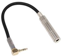 AAOTOKK 90 Degree 1/8 to 1/4 Stereo Adapter Cable, TRS 90 Degree 3.5mm Male to 6.35mm Female Stereo Audio Adapter for Amplifiers, Guitar,Home Theater Devices,Laptop etc.(9inch/24cm