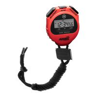Marathon ADANAC 4000 Digital Stopwatch Timer with Extra Large Display and Buttons, Water Resistant, 2-Year Warranty - Battery Included (Military Grade Red)