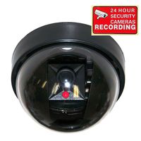 VideoSecu Fake Dummy Imitation Dome Security Camera with Flashing Light LED Cost-Effective Security CCTV Simulated Dome Camera 3PZ