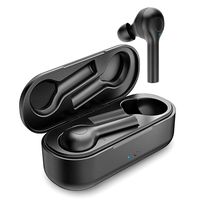 True Wireless Earbuds TWS in-Ear Stereo Bluetooth 5.0 Earphones Waterproof Earbuds Single/Twin Mode with Built-in Mic (Stereo Sound, Button Control, IPX8, 40 Hours Playtime)