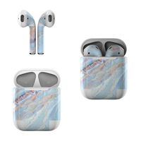Skin Decals for Apple AirPods - Atlantic Marble - Sticker Wrap Fits 1st and 2nd Generation