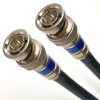 15ft SOLID COPPER RG6 18AWG 3Ghz BNC TO BNC BRASS COMPRESSION CONNECTORS ANTI UV HD DVR Coaxial Wire Cord Cable Jack Plug CCTV Video Security Camera CUT TO ORDER MADE IN USA by PHAT SATELLITE INTL