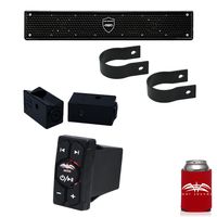 Wet Sounds - Stealth 6 Surge Amplified Soundbar with 1.75" Pipe Mounting Hardware & WW-BTRS Bluetooth Receiver