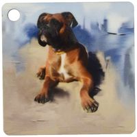 3dRose Brindle Boxer - Key Chains, 2.25 x 4.5 inches, set of 2 (kc_4141_1)