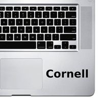 (2X) StickAny Palm Series Cornell Sticker for MacBook Pro, Chromebook, and Laptops (Black)