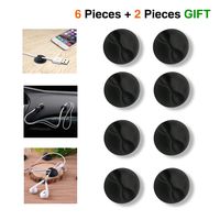 Original Cable Clips - Cord Holder & Organizer - Multi Purpose Cable Management Home and Office - Wire Organizer - Cord & Cable Holder - Desktop Cable Organizer - 6 Pack Self Adhesive Cord Hooks