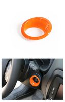 Dwindish Orange Car Engine Start Stop Sticker Ignition Key Ring Switch Cover for Jeep Renegade 2015 Up Compass 2017