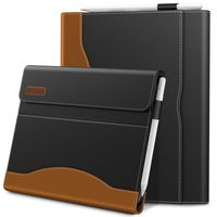 Infiland iPad Pro 11 2018 Case, PU Leather Multi-Angle Business Folio Stand Case Cover Built in Pocket for iPad Pro 11-inch Tablet 2018 Release(Support Pencil Charging/Auto Wake/Sleep）(Black)