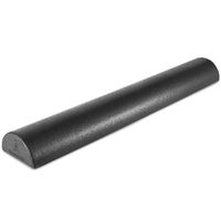 ProsourceFit High Density Half-Round Foam Rollers for Physical Therapy, Pilates, Yoga, Stretching, Balance & Core Exercises, 36" x 3" - Black