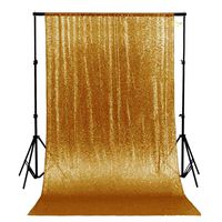 ShinyBeauty Sequence Backdrop Gold 8FTx10FT Sequin Photo Backdrop Sequin-Backdrop-Curtain Elegant Backdrops 8x10-0827E