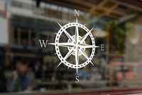 25 Centimeters Compass Rose Navigate 4x4 Offroad Art Vinyl Stickers Funny Decals Bumper Car Auto Computer Laptop Wall Window Glass Skateboard Room