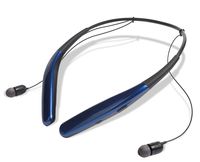 EXFIT BCS-100 Wireless Bluetooth Headphones, Waterproof and Sweatproof, Siri and Google Assistant Compatible, 14 Hour Battery (Blue)
