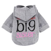 haoricu Pet Clothing, Fashion Hoodie Coat Puppy Cotton Blend T-Shirt for Small Pet Dog Apparel (XS, Gray)