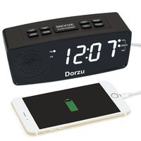 Clock Radio, Digital FM Bedside Alarm Clock Radio with USB Charger Port for Bedroom Guestroom or Livingroom