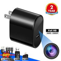 Spy Camera USB Phone Charger by Elleety -1080p HD Hidden Camera, Wall Plug USB Charger [Motion Detection, AC Adapter] Nanny Camera |Home, Kids, Baby, Pet Monitoring cam