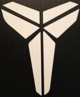 So Cool - Black Mamba Kobe - Vinyl 8" tall (color: WHITE) decal laptop tablet skateboard car windows sticker