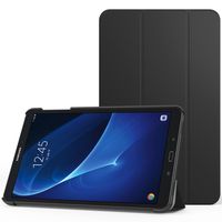 MoKo Samsung Galaxy Tab A 10.1 Case - Ultra Lightweight Slim-Shell Stand Cover with Auto Wake/Sleep for Samsung Galaxy Tab A 10.1" 2016 Tablet (SM-T580 / SM-T585, No Pen Version), Black