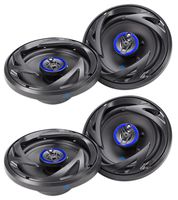 (4) AUTOTEK ATS653 6.5" 1200 Watt 3-Way Full-Range Car Stereo Speakers