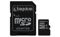 Kingston Digital 16GB Micro SDHC UHS-I Class 10 Industrial Temp Card with SD Adapter (SDCIT/16GB)