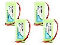 4 Pack - Replacement for AT&T CL82313 Battery - Compatible with AT&T Cordless Phone Battery (700mAh 2.4V NI-MH)