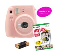 Certified Amazing - Instax Mini 9 & Instax Mini 7S Instant Camera Product Bundles | Film Pack Options | Renewed (Mini 9 + 1 Film Pack, Rose Quartz)