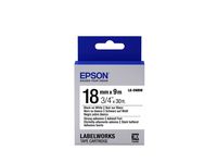 Epson LabelWorks Strong Adhesive LK (Replaces LC) Tape Cartridge ~3/4" Black on White (LK-5WBW) - for use with LabelWorks LW-400, LW-600P and LW-700 Label Printers