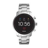 Fossil Men's Gen 4 Explorist HR Heart Rate Stainless Steel Touchscreen Smartwatch, Color: Silver (Model: FTW4011)