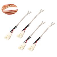 RED WOLF Update Car Door Dash Tweeter Speaker Wiring Harness Connector for Toyota Sequoia 2001-2007, Sienna 2004-2010, Solara 2004-2008 4PCS