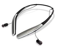 EXFIT BCS-100 Wireless Bluetooth Headphones, Waterproof and Sweatproof, Siri and Google Assistant Compatible, 14 Hour Battery (Silver)