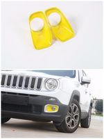 Dwindish Yellow ABS Turn Signal Parking Lamp Front Fog Lights Trim Cover For 2015 Up Jeep Renegade
