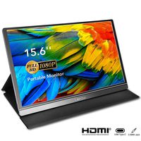 Portable Monitor - Lepow 15.6 Inch Computer Display 1920×1080 Full HD IPS Screen USB C Gaming Monitor with Type-C Mini HDMI for Laptop PC MAC Phone Xbox PS4, Include Smart Cover & Screen Protector