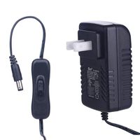 Tingkam UL Listed US Plug AC 100-240V to DC 12V 3A Power Supply Converter Transformer Adapter for 3528/5050 White/RGB LED Strip Lights (3A)