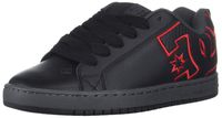 DC Men's Court Graffik Se Skate Shoe, Black/White/Grey, 8 D M US