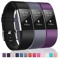 Humenn Bands Compatible with Fitbit Charge 2, 3 Pack Classic & Special Edition Replacement Bands for Fitbit Charge 2, Women Men