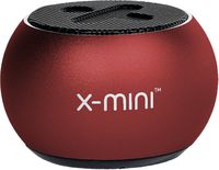 X-mini Click 2 Portable Bluetooth Capsule Speaker, Loud Volume, Wireless, Built in Camera Shutter, Stereo Pairing, Lightweight, for Home/Outdoor/Travel, for iPhone, Android and More (Red)